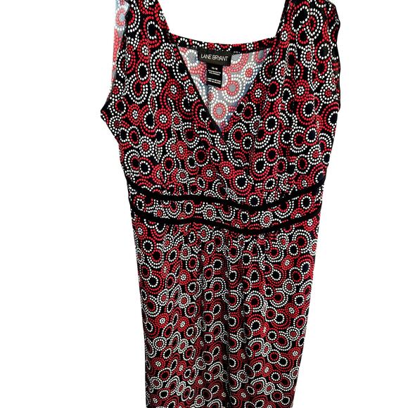Lane Bryant 1X Women's Sleeveless Red Maxi BOHO Sun Dress Plus Size 14W 16W - Picture 2 of 5